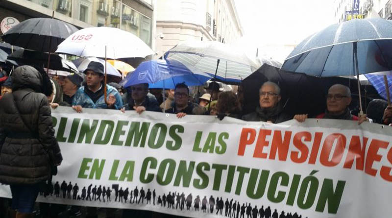 16A, concentraciones en España por las pensiones