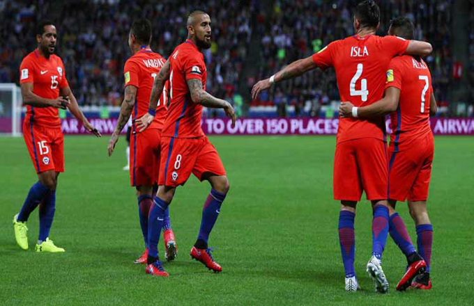 Chile avanzó a la semifinal de la Copa Confederaciones
