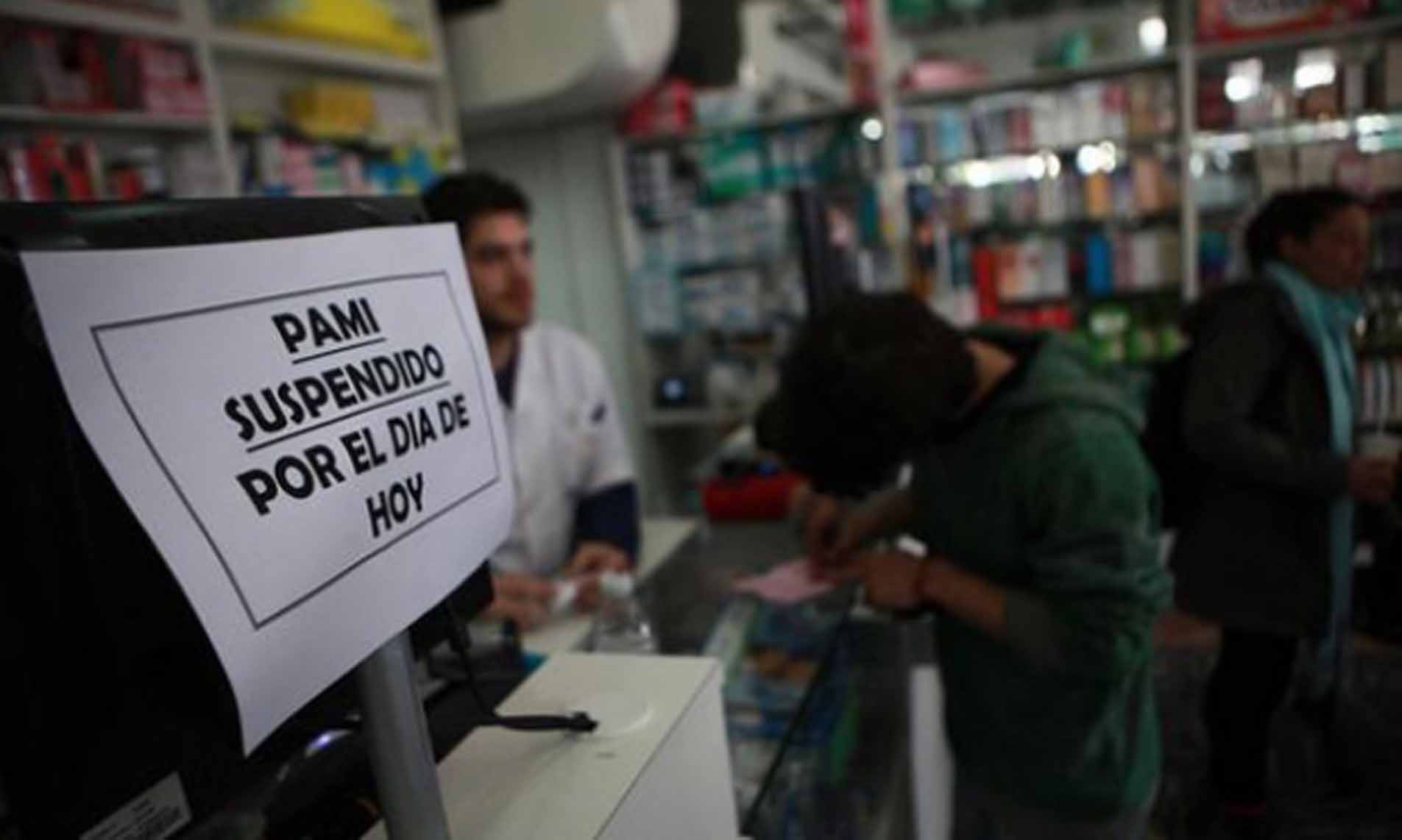 Farmacias platenses suspenden atención a PAMI 