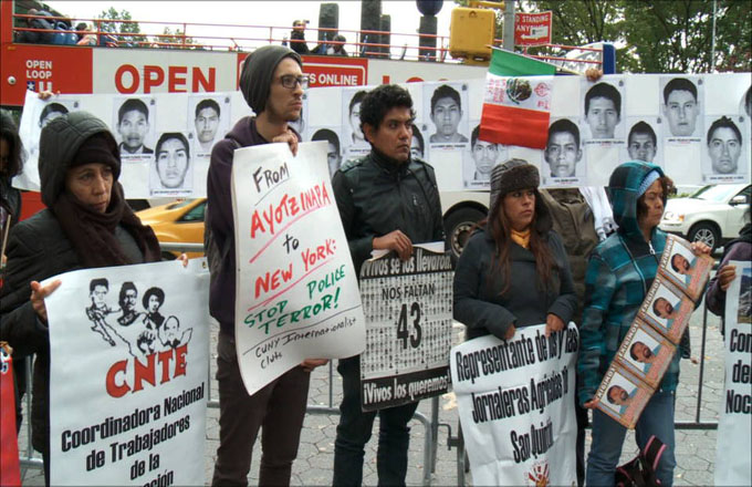 Caravana contra la represión en México llega a NY 