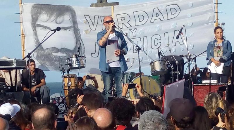 Masiva movilización a 8 meses de la desaparición de Santiago Maldonado