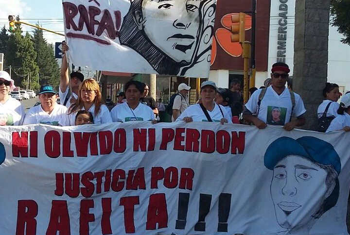 Marcha a dos meses del asesinato de Rafael Nahuel