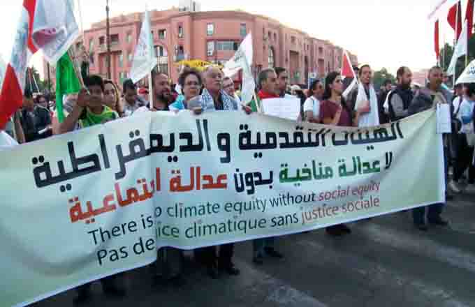 Marruecos: marchas en reclamo de justicia climática