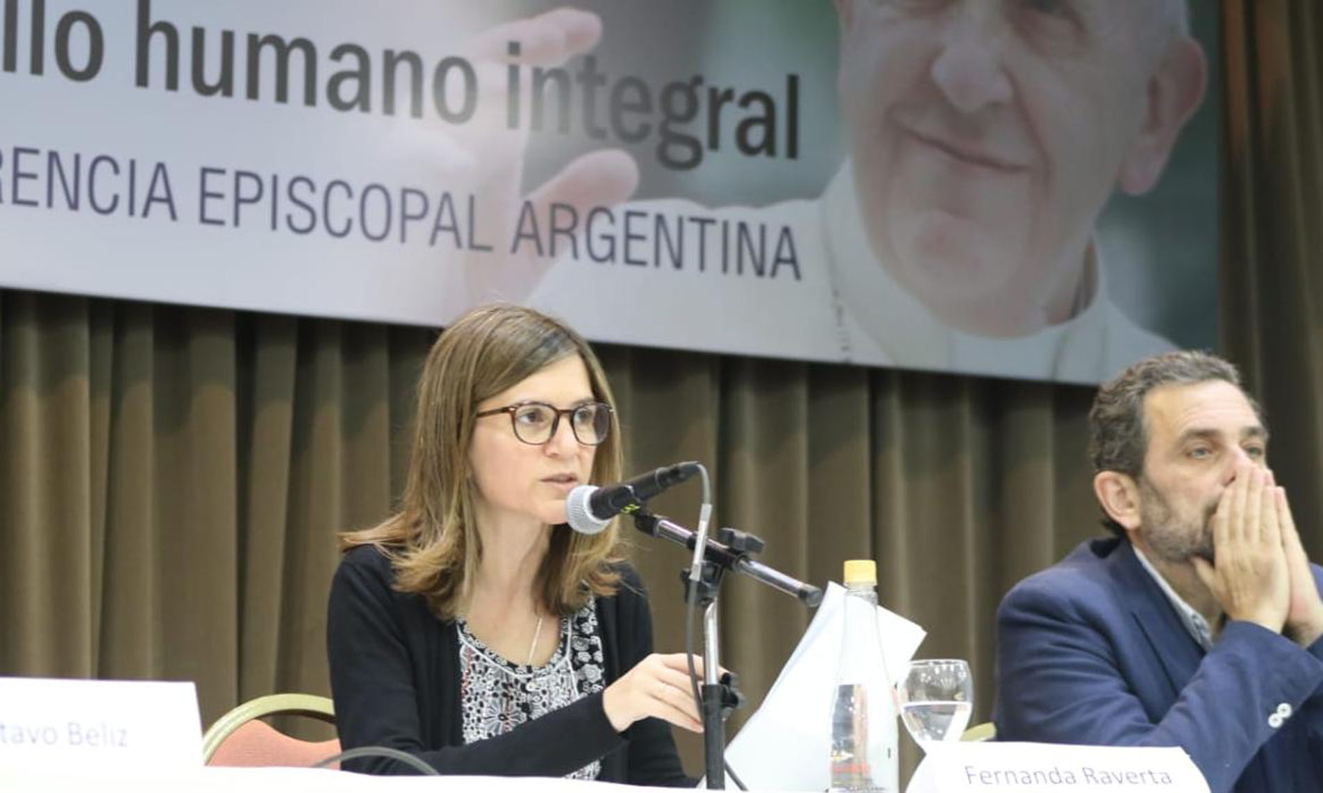 Fernanda Raverta en la Pastoral Social