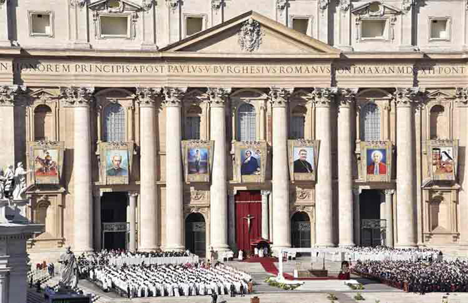 Papa Francisco proclamó siete nuevos santos
