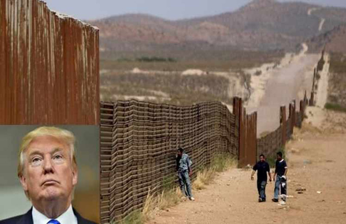 El muro entre EE.UU y México